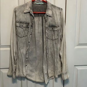 Jean button up
